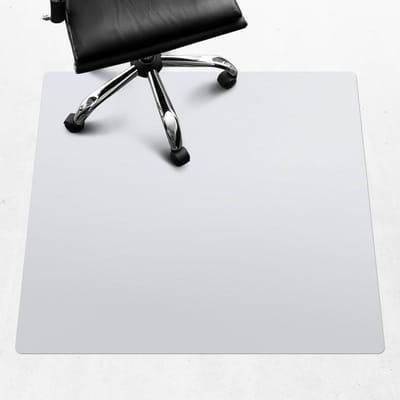 Wallfluent - Vloerbeschermer Sneeuwwitje - 100x100 cm - Wit Vloerbeschermer Bureaustoel Tapijt - Vierkant - Vloerbeschermer Tapijt-Stoel Mat-Kantoordecoraties - Pastel- en aardse kleuren