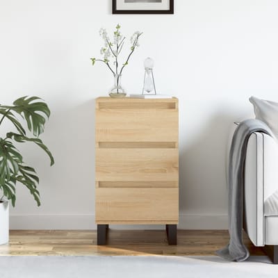 vidaXL - Dressoir - 40x35x70 - cm - bewerkt - hout - sonoma - eikenkleurig