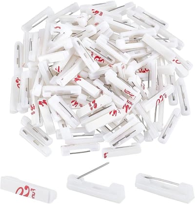 120 Stuks 22mm Veiligheidspinnen met Kleefrug voor Creatieve Projecten, ID Badges, Naambordjes en Kledingaccessoires