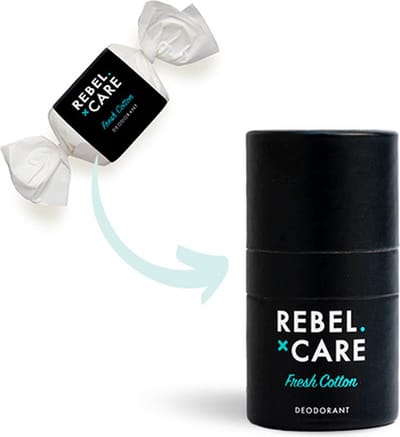 Rebel Care - Deodorant - Fresh Cotton - 100% Natural - Refill - 25 gr