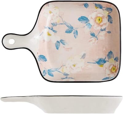 Bakvorm Set - Taartvormen Quiche - Oven Gebruik - Handvatten Aan Zijkanten - Set Van 2 - Wit