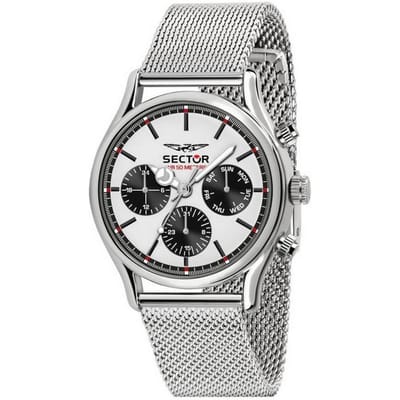 Montre homme Sector 660 Cadran Argent Blanc Acier Inoxydable Quartz R3253517008 argenté/blanc