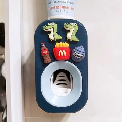 Automatische Tandpasta Knijper Voor Kinderen Huishoudelijke Tandpasta Dispenser Schattige Thuis Tandenborstelhouder Badkamer Accessoires