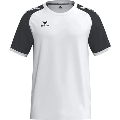 Erima Wings Shirt Korte Mouw Kinderen - Wit / Zwart | Maat: 140