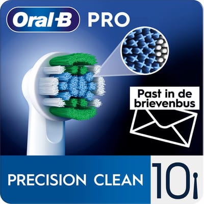 Oral-B Precision Clean Pro - Opzetborstels met CleanMaximiser Technologie - 10 Stuks - Brievenbusverpakking