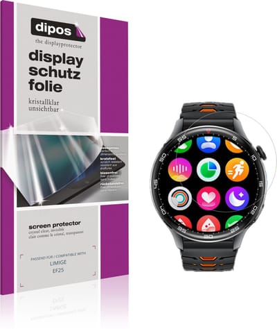 dipos – 6x Beschermfolie geschikt voor LIMIGE EF25 | Krasbestendige & heldere Screenprotector Ultra-Thin