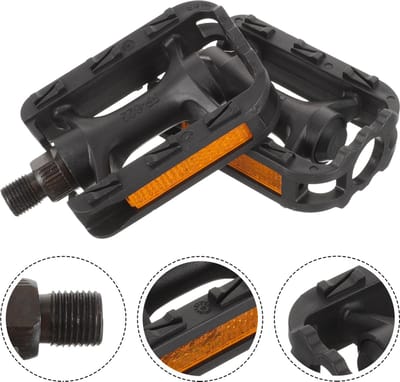 CHPN - Trappers - Fietspedalen - 2 trappers - 8/5,5CM - Schroefdraad 11MM - Antislip - Zichtbaar - Comfortabel - Veilig fietsen - Pedalen voor fiets - Fietsen - Pedals - Met reflectie