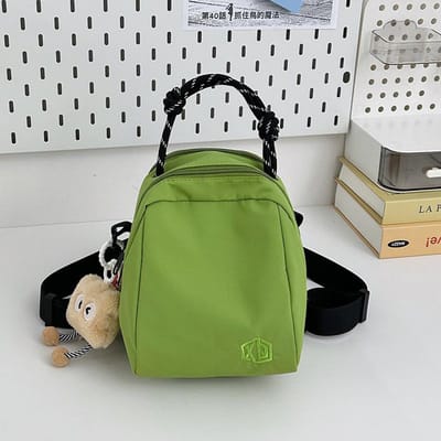Nieuwe Kleurblokkering Avocado Rugzak Mini Dames Crossbody One Shoulder Pendeltas Shell Japanse Lichtgewicht Rugzak single package