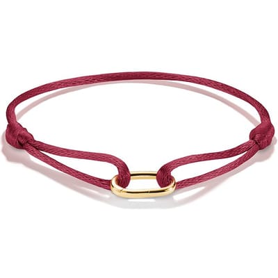Thomas Sabo - C1210-413-50-l24v - Armband - Dames - 925 Zilver en polyester - 14-24cm - Bedel Club Connect