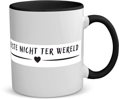 Akyol - beste nicht ter wereld koffiemok - theemok - zwart - Nicht - niece - leuk cadeau voor je nicht - 350 ML inhoud