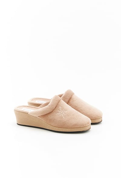 Damart - Muiltjes met mooie stras - Dames - Bruin - 36