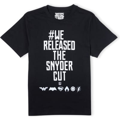 Justice League We Released The Snyder Cut Unisex T-Shirt - Black - S