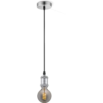 Home sweet home hanglamp Vintage Spiral g95 - Mat staal - smoke