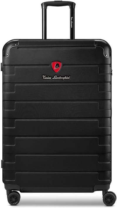 Tonino Lamborghini Milano 4 wielen Trolley L 72 cm met uitbreidingsplooi - Harde bagage - Combinatieslot - black