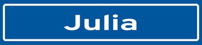 Fotofabriek Straatnaambord Julia | Straatnaambord met naam | Cadeau Julia
