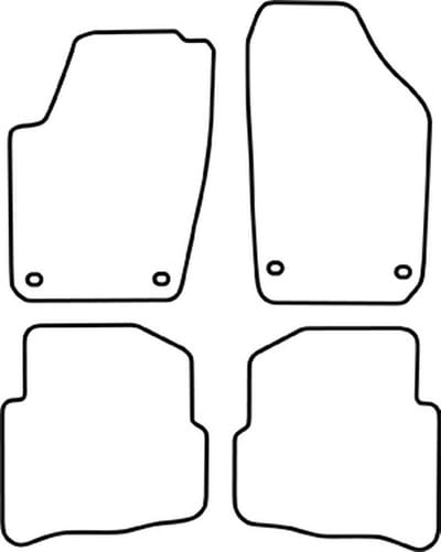 Automatten | Mattenset Volkswagen Polo - 9N modellen - 2001 - 2005