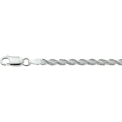 Zilver Gerhodineerde Armband koord 3 1329709 19 cm
