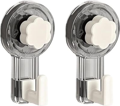 Extra sterke zuignap haak voor handdoeken, eenvoudig te bevestigen zonder boren, ideaal voor badkamer en keuken, sterke grip op glas, tegels en metaal