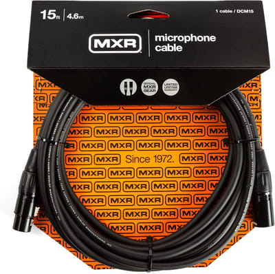 Jim Dunlop MXR DCM15 - XLR Microfoonkabel - 4,6 Meter - Zwart