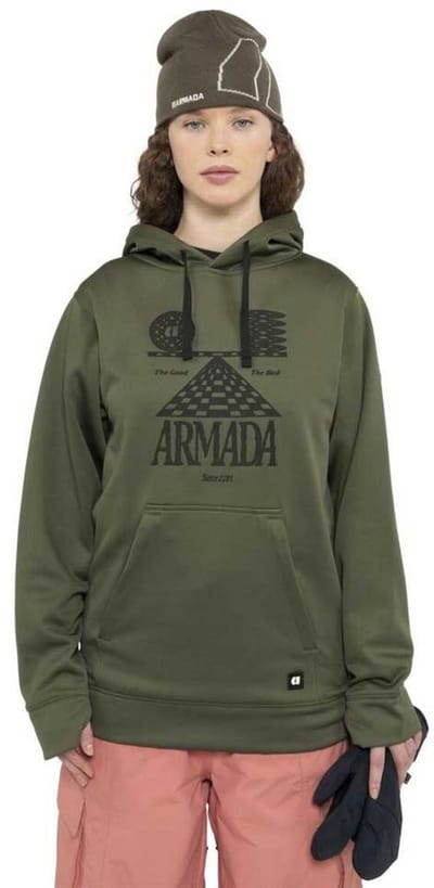 Armada Rollin Rideable Hoodie Groen L Vrouw