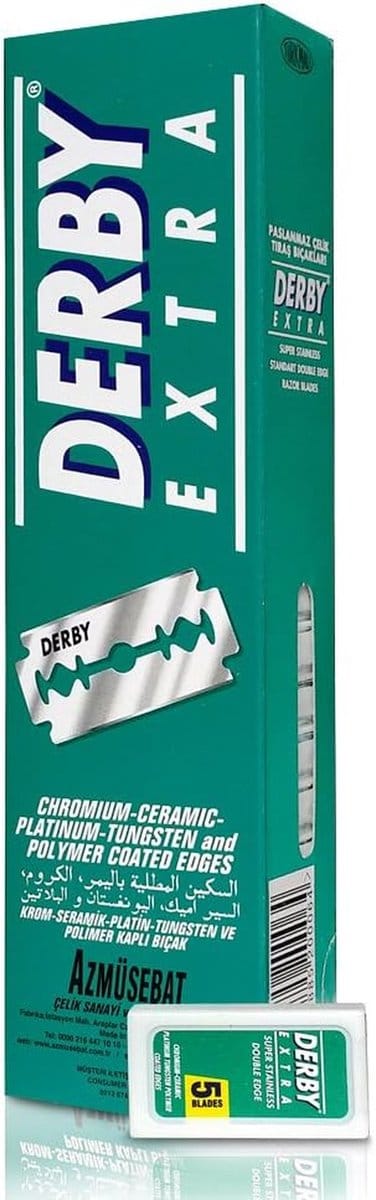 Scheermesjes - Extra Scheermesjes - Glad Scheren - Chroom-keramisch-platina-wolfraam gecoat - 100 stuks - Zilver