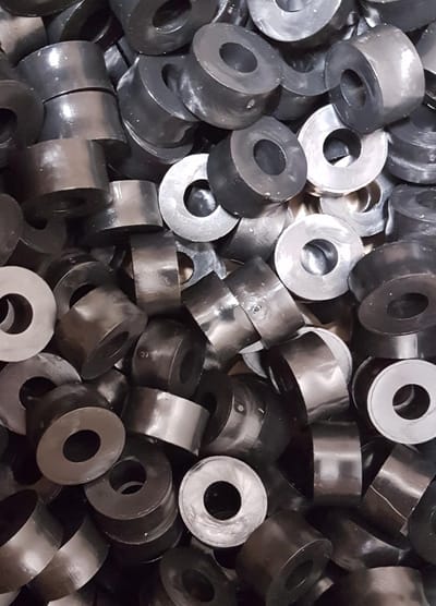 AFSTANDSBUS - OPVULRING - SPACER - 20 MM X 10.0 MM X 8.2 MM ZWART - PE - 50 STUKS - VOOR M8