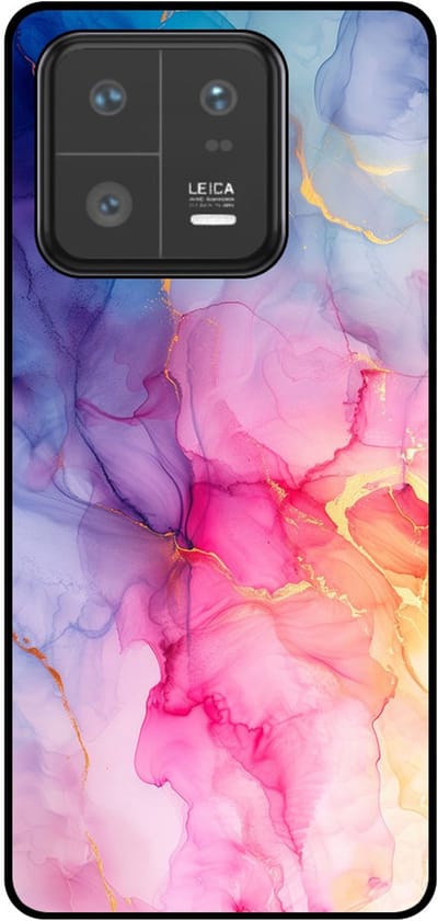 Smartphonica Telefoonhoesje Geschikt voor Xiaomi 13 Pro met marmer opdruk - TPU backcover case marble design - Regenboog geschikt voor Xiaomi 13 Pro