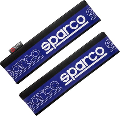 Universele Zwart/Blauwe Belt Pads Set van 2 voor Racestoelen