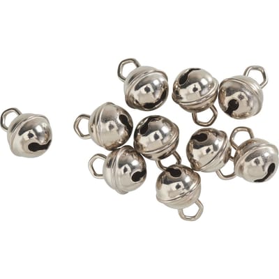 Bellen, 9 mm, Zilverkleurig