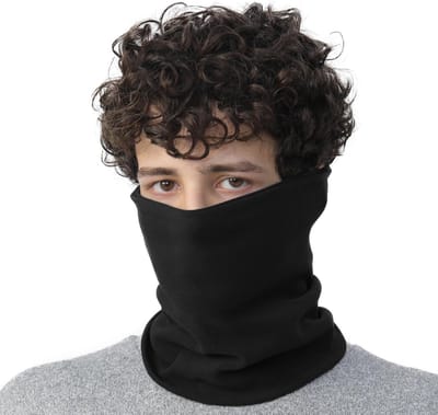Katoenen sjaal voor heren, colsjaal voor koude dagen, elastische halsdoek en nekwarmer voor outdoorsport, perfect voor skiën, wandelen, fietsen, uniseks