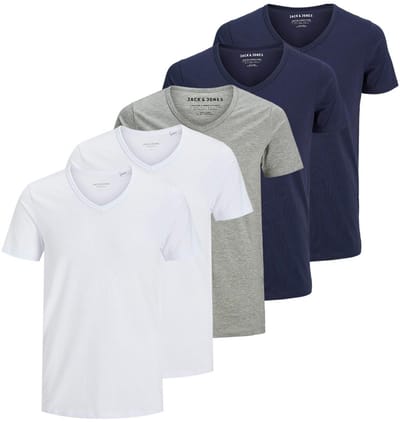 Jack & Jones Heren t-shirt 5 pack Essentials