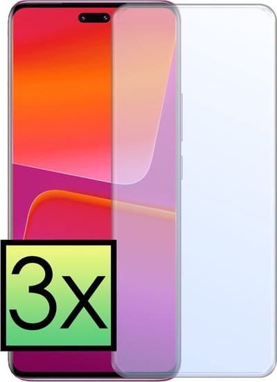 Screenprotector - 3 Stuks - Geschikt voor Xiaomi 13 Lite - Extra Sterk - Beschermglas - Gehard Glas - Tempered Glass - Screen Protector - Bescherm Cover