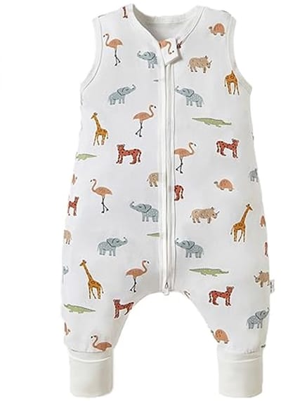 Katoenen Slaapzak voor Baby's met Voeten - Ideaal voor het Hele Jaar