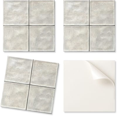 Decoratieve vinyl wandtegels met een bedrukte keramische tegelstructuur, 20x20x20 cm