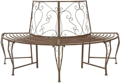 vidaXL - Boom - Bank - 4-Aantal - zitplaatsen - 160 - x - 80 - x - 89 - cm - Staal