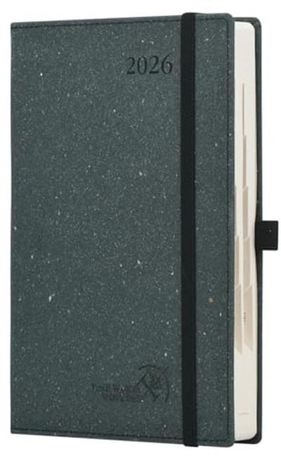 Dagelijkse Planner 2026 A5 - 1 Dag 1 Pagina Agenda met Harde Kaft en 80 GSM Papier