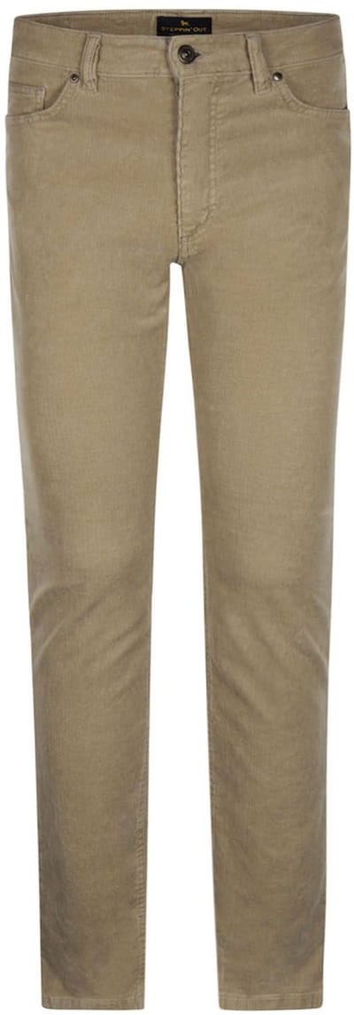 Steppin' Out Corduroy Broek Johnson Sand - Maat W 32 - L 34 - Heren - Five-pocket broek