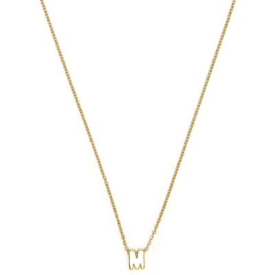 Luxenter Ketting met 18-karaats geelgouden afwerking - Alphabet