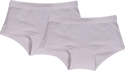 Woody boxershort meisjes - wit - 4 stuks - 999-10-SHD-Z/100 - maat 104
