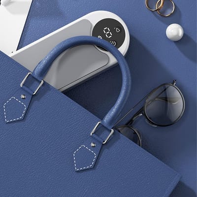 Ultrasoonreiniger 45 kHz, 2 bedieningsmodi, digitale timer, draagbaar, compatibel met sieraden, scheermessen, brillen, horlogebandjes en prothesen