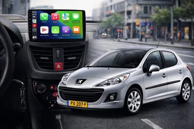 ADIVOX T2 9 inch geschikt voor Peugeot 207 Android 15 CarPlay/Auto/Wifi/GPS/RDS/DSP/DAB+