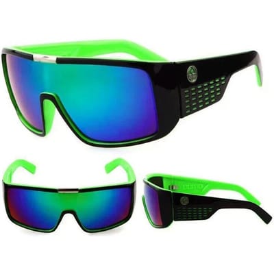 Lunettes de Soleil surdimensionnées Dragon Domo Lunettes Pour Hommes Dames Design Cyclisme Sports Lunettes de Soleil Tendance Classique Lunettes Homme Masque black
