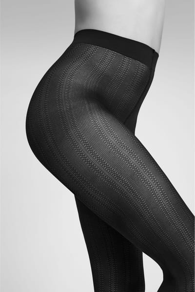 camano, Ajour-structuur, elegantie, modieuze panty Ajour 40 DEN, comfort.