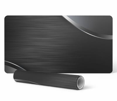 Decoratieve tafelmat met hoogwaardige metallic golfprint, 100x50 cm