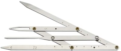 Wenkbrauw Symmetrie Tool - Gouden Snede - Wenkbrauw Vormen - Roestvrij Staal - 16 x 16 cm - Zilverkleurig