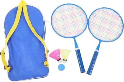 Badminton Set Kinderen met Net en Draagtas - Lichtgewicht Rackets voor Buiten Spel