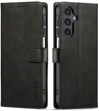 LC.IMEEKE Hoesje - Geschikt voor Samsung Galaxy A27 Hoesje - LC.IMEEKE Luxe Book Case - Zwart