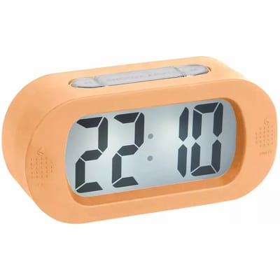 Karlsson Wekker Gummy - Oranje - 14x5x7cm - Modern - Wekker voor slaapkamer - Wekkers