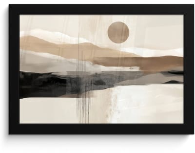 Poster in lijst - Fotolijst 30x20 cm - Posters - Minimalistisch - Landschap - Dimensie - Posterlijst zwart - Decoratie - Wanddecoratie woonkamer - Muurdecoratie slaapkamer
