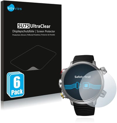 Savvies - Screenprotector voor Citizen Promaster Land BN4021-02E - Folie Beschermfolie transparant 6 Stuks